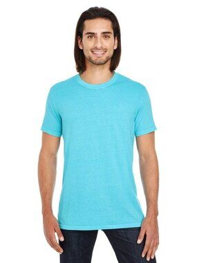 Threadfast Men's Pigment-Dye Short-Sleeve Lagoon Blue T-Shirt